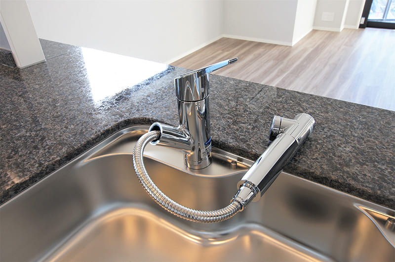 シャワー付浄水器水栓(全間取りタイプで採用)