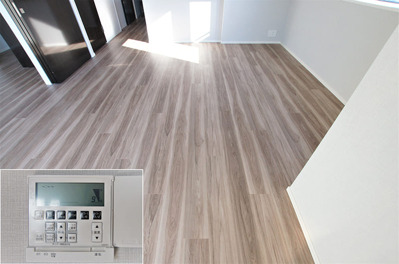 床暖房(全間取りタイプで採用)