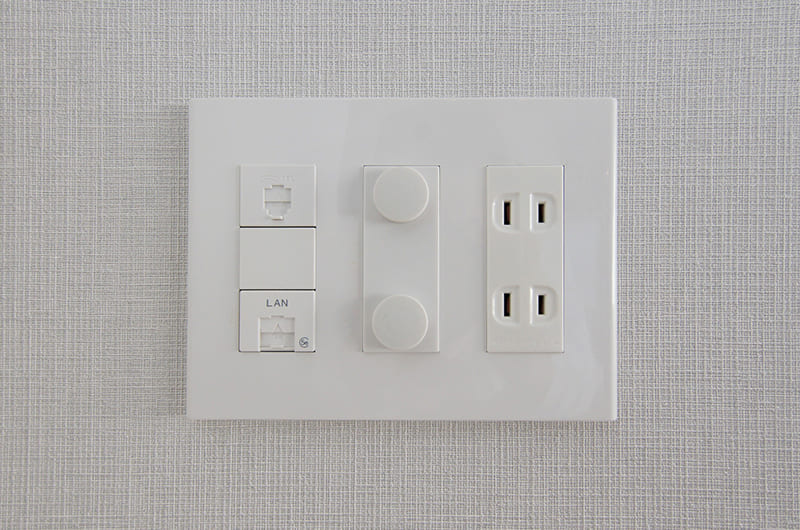 マルチコンセント(全間取りタイプで採用)