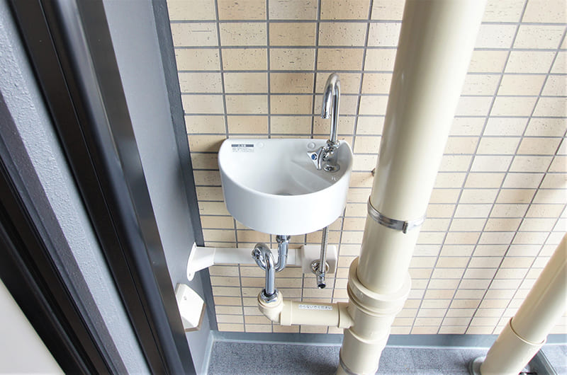 ミニシンクs(一部住戸のバルコニー・テラス内に採用、写真はAタイプ)